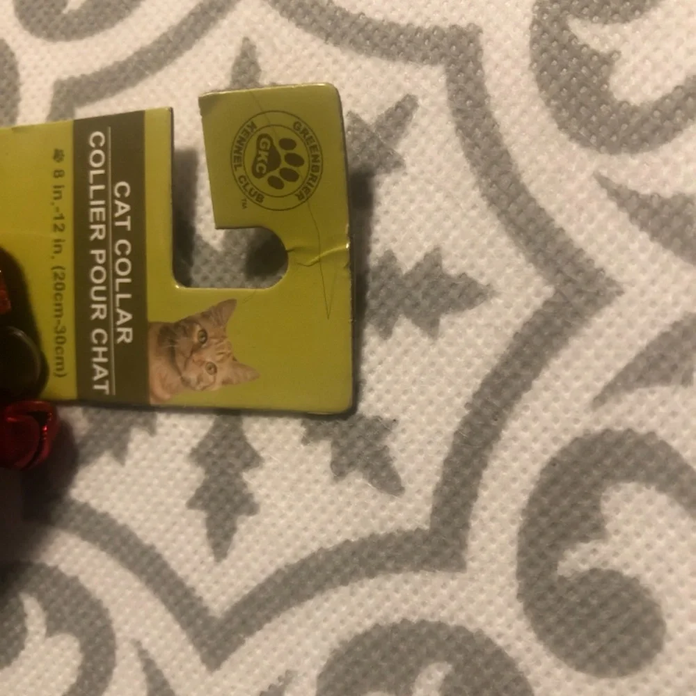 - 4 Cat glamour Collar Bell and Pink Red Bow Tie Glitter Lot